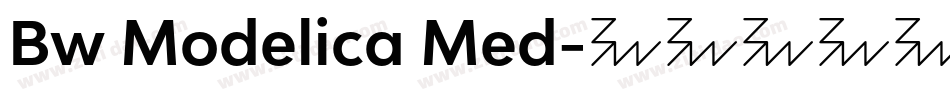 Bw Modelica Med字体转换